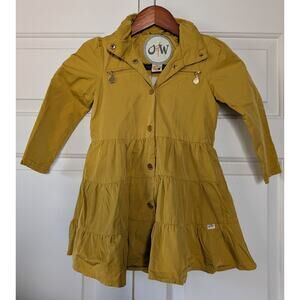 Oil & Water Mustard Twirl Raincoat